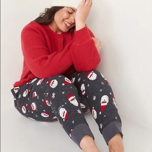 🏷️ 5 for $25 - Santa Flannel Jogger Pajama Pants